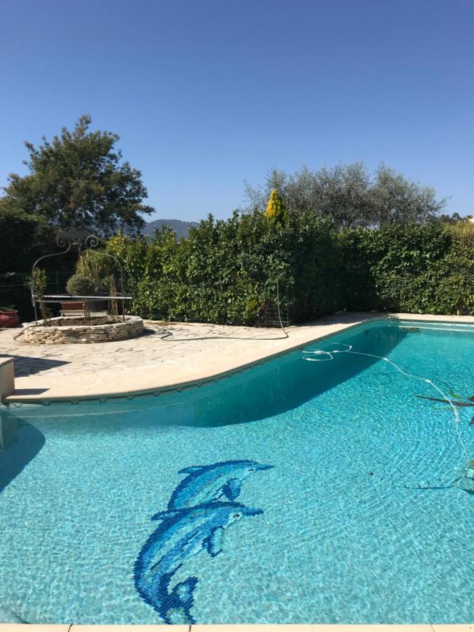 2 Pieces Rdc Villa Piscine La Roquette-sur-Siagne Exteriör bild